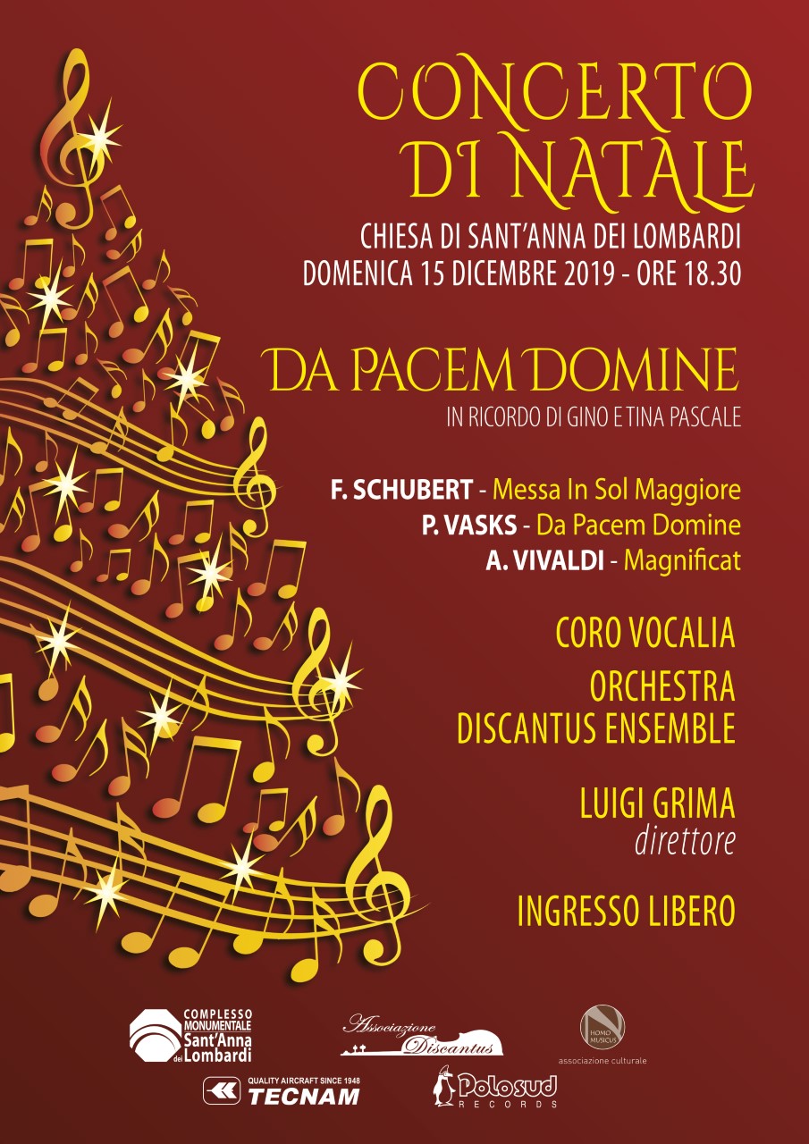 Concerto Di Natale.Concerto Di Natale Da Pace Dominem A Sant Anna Dei Lombardi Assonapoli
