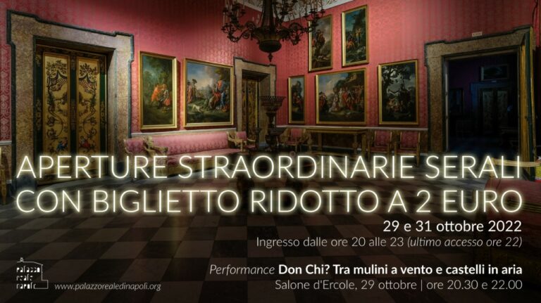 “Don Chi? Tra mulini a vento e castelli in aria”, due performance su Don Chisciotte al Palazzo Reale di Napoli, 
