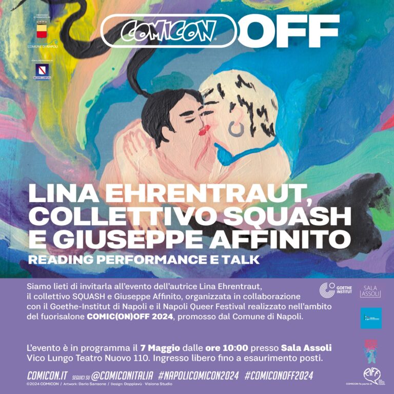 Prosegue a Napoli l’avventura di Comic(on)off 2024 Il 7 maggio in Sala Assoli lettura del fumetto “Io e Melek”,  viaggio tra queerness, la vita, la morte e l’amore per sé