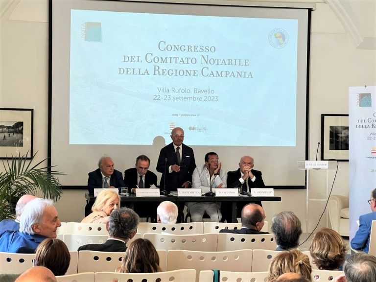 Deontologia, tariffe e nuove sfide. A Villa Rufolo in Ravello il congresso del Comitato Notarile della Regione Campania