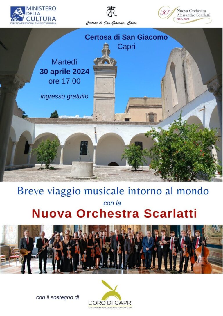NUOVA ORCHESTRA SCARLATTI A Capri, il “Breve viaggio musicale intorno al mondo” della Nuova Orchestra Scarlatti