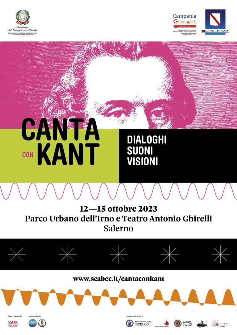 CANTA CON KANT, IL FESTIVAL DELLA MUSICA E DELLA FILOSOFIA A SALERNO DAL 12 AL 15 OTTOBRE