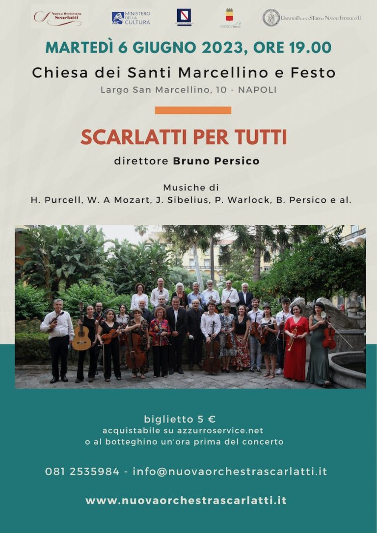 NUOVA ORCHESTRA SCARLATTI: “Scarlatti per Tutti”, concerto alla chiesa dei SS. San Marcelino e Festo